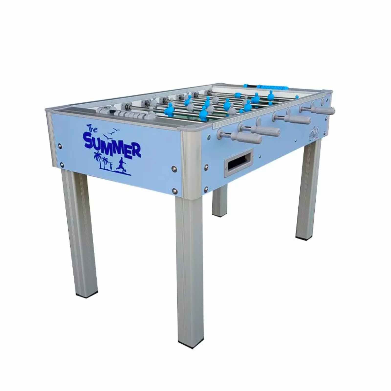 Calciobalilla Senza Gettoniera - Summer Free Azzurro - Da Esterno