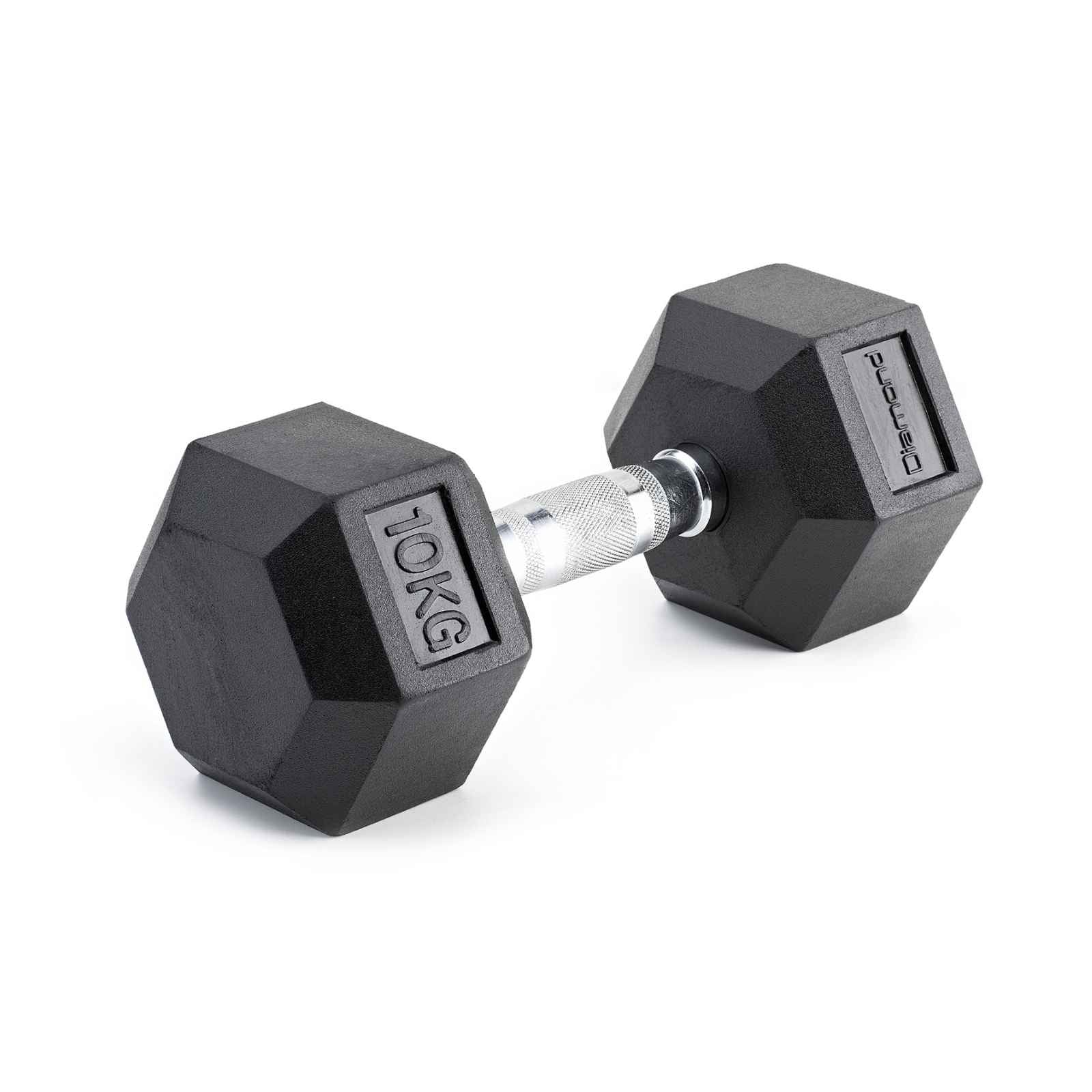 Manubrio Gommato Esagonale 10 kg - Impugnatura Cromata