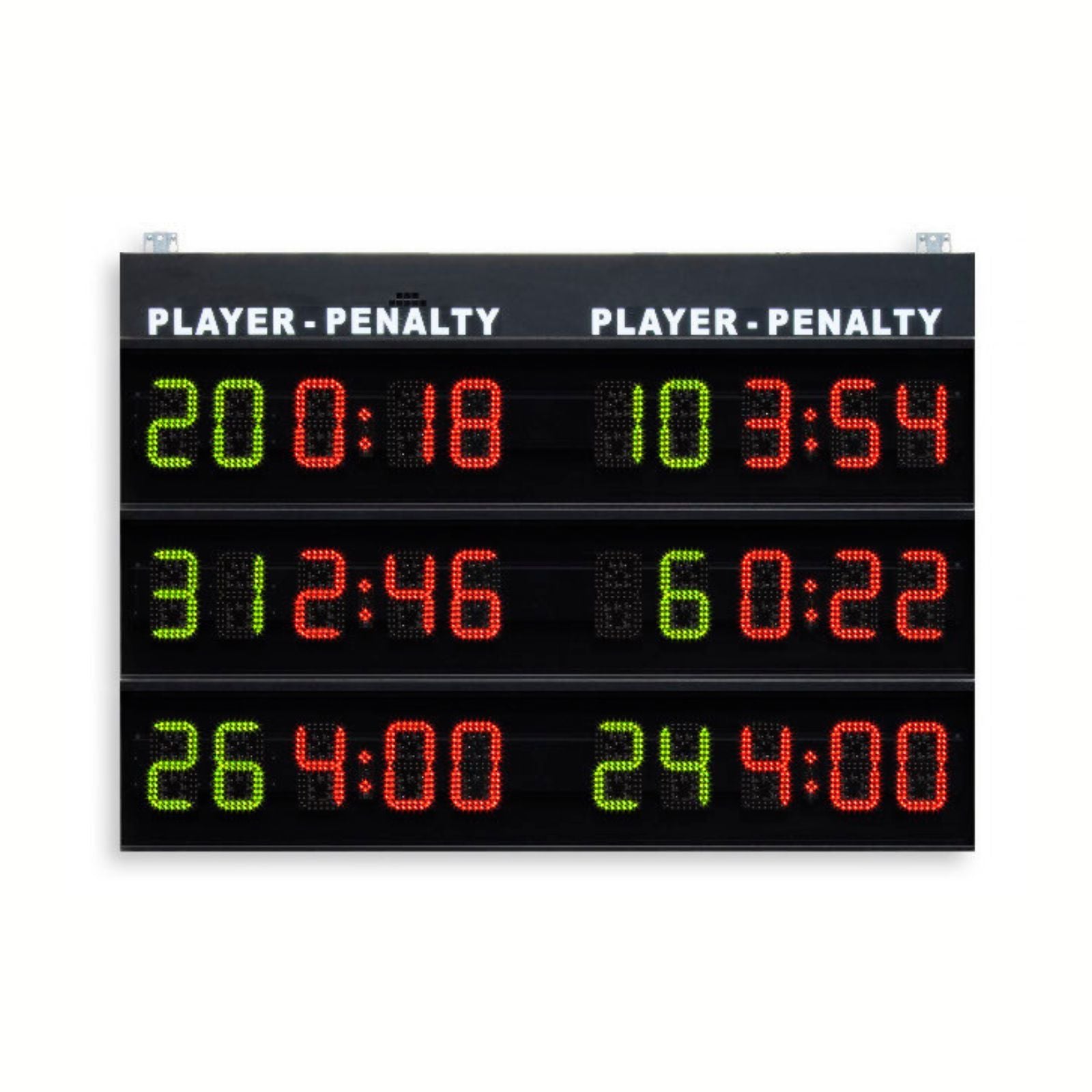 Tabellone Elettronico Multisport con Visualizzazione a 3 Tempi di Penalità per 3 Giocatori