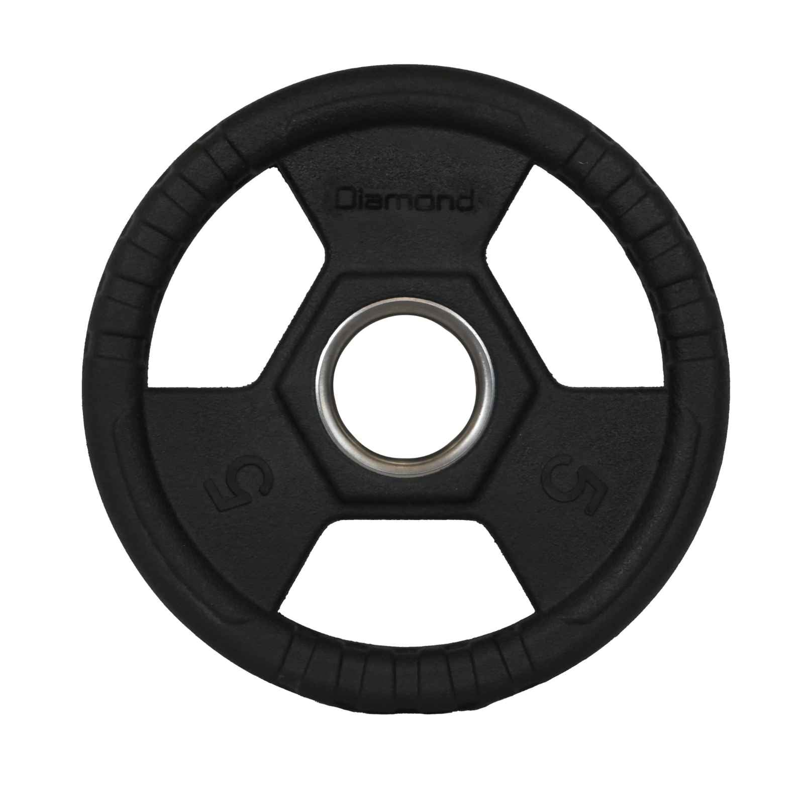 Disco Olimpico Gommato - Tri-Grip Foro Ø 50 mm - 5 Kg