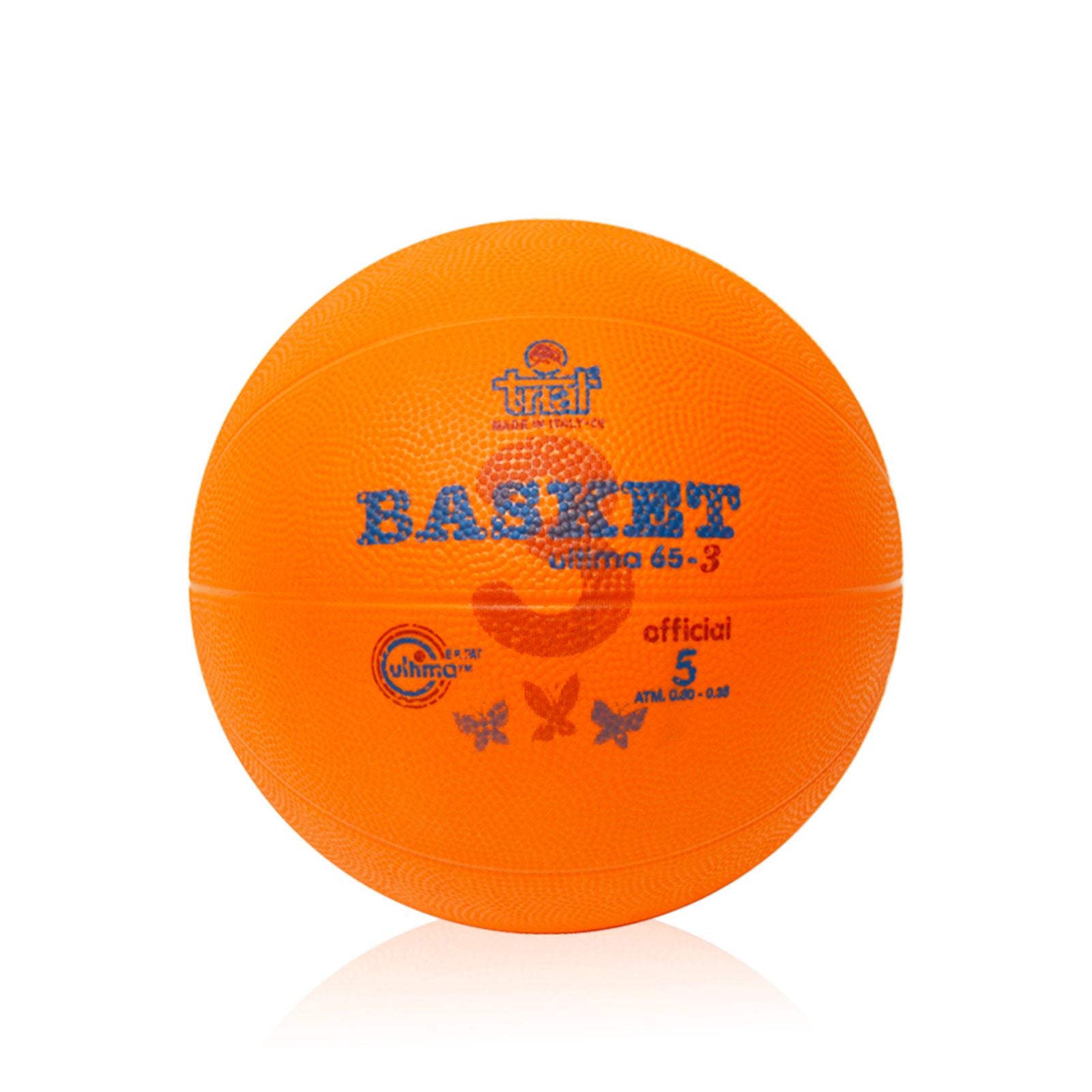 Pallone Basket 3 Strati Densità - Gomma Reticolata - Età 10/15 anni - 24 cm