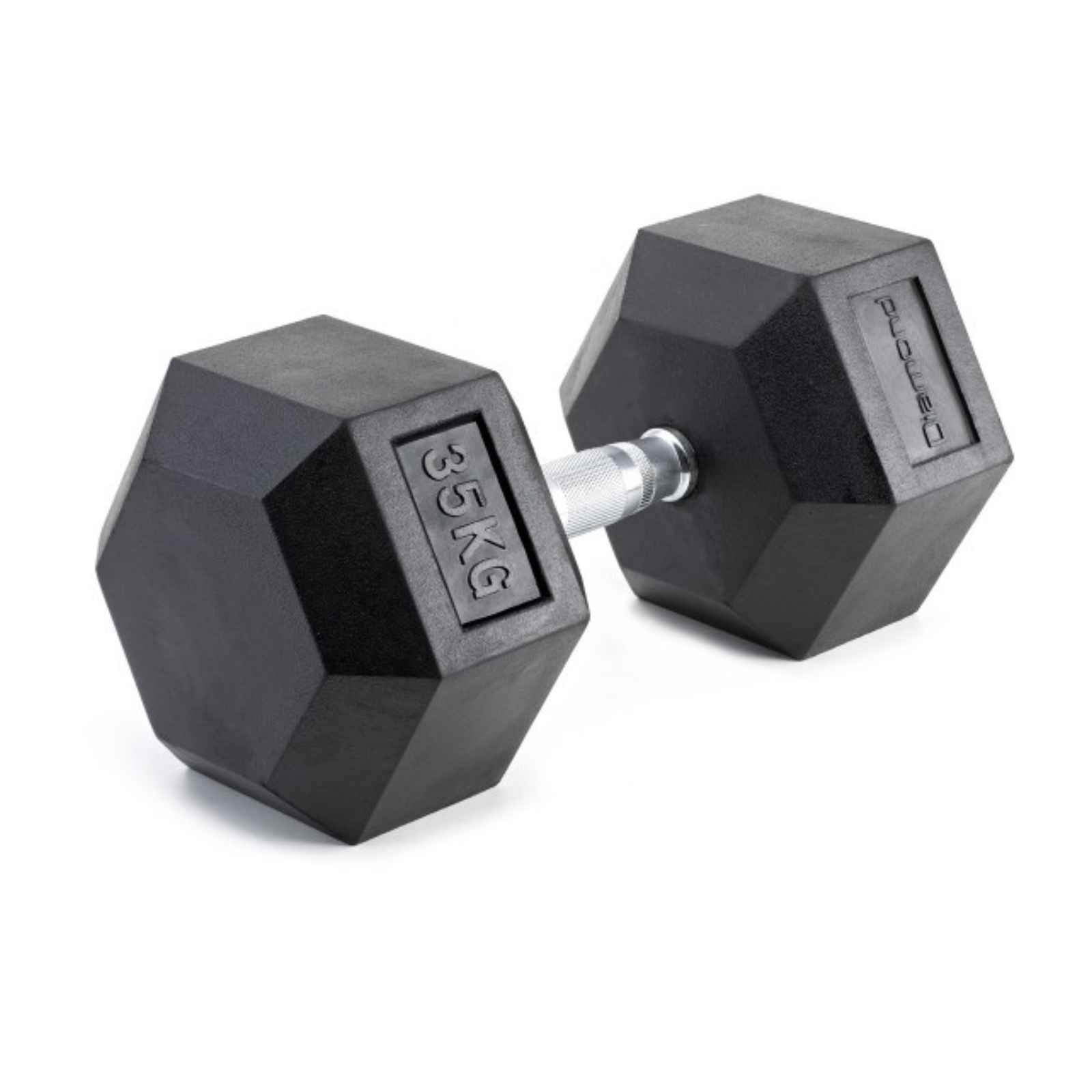 Manubrio Gommato Esagonale 35 kg - Impugnatura Cromata