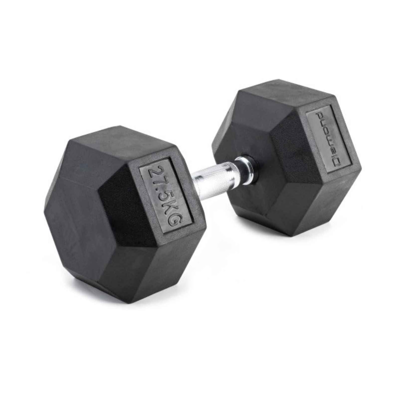 Manubrio Gommato Esagonale 27,5 kg - Impugnatura Cromata