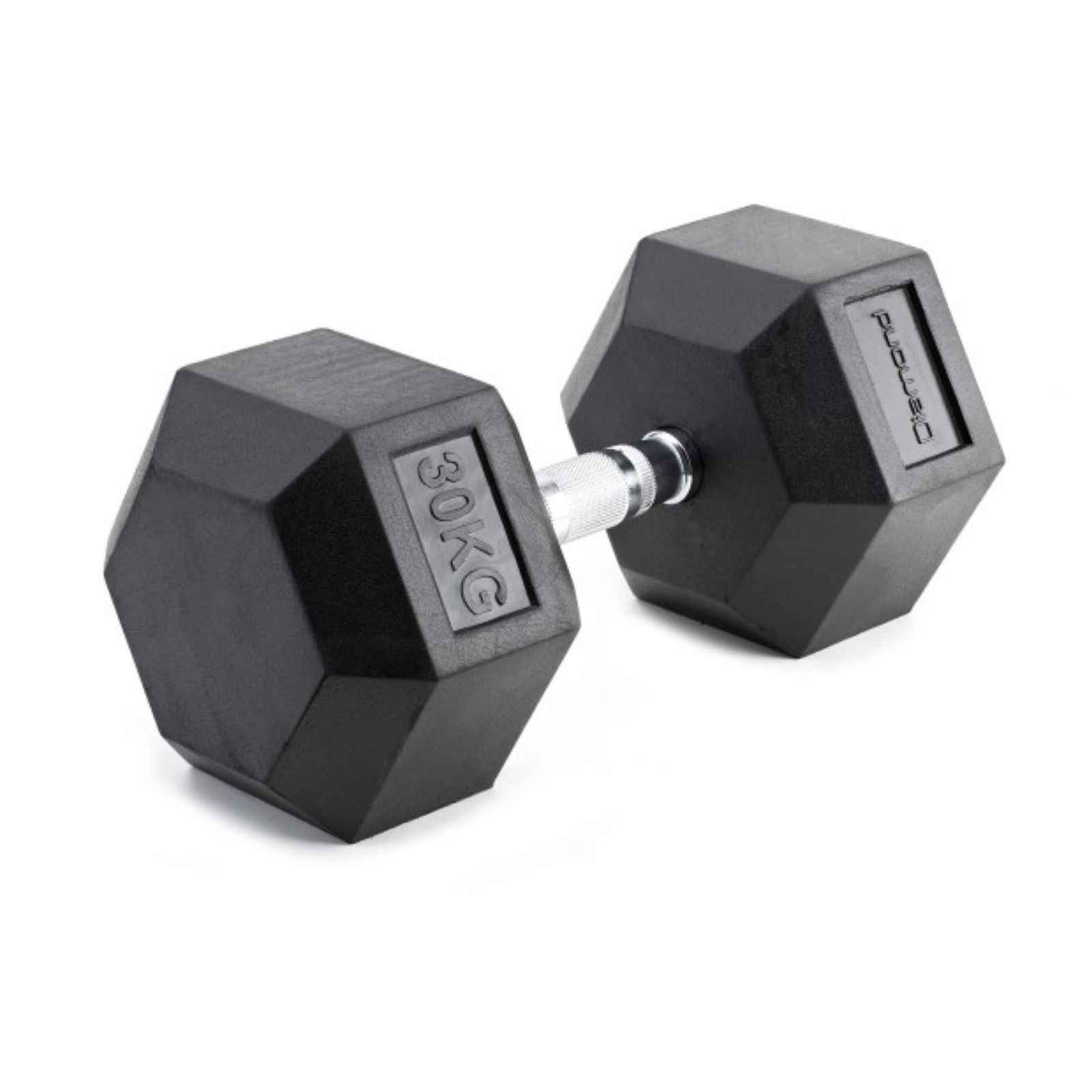 Manubrio Gommato Esagonale 30 kg - Impugnatura Cromata