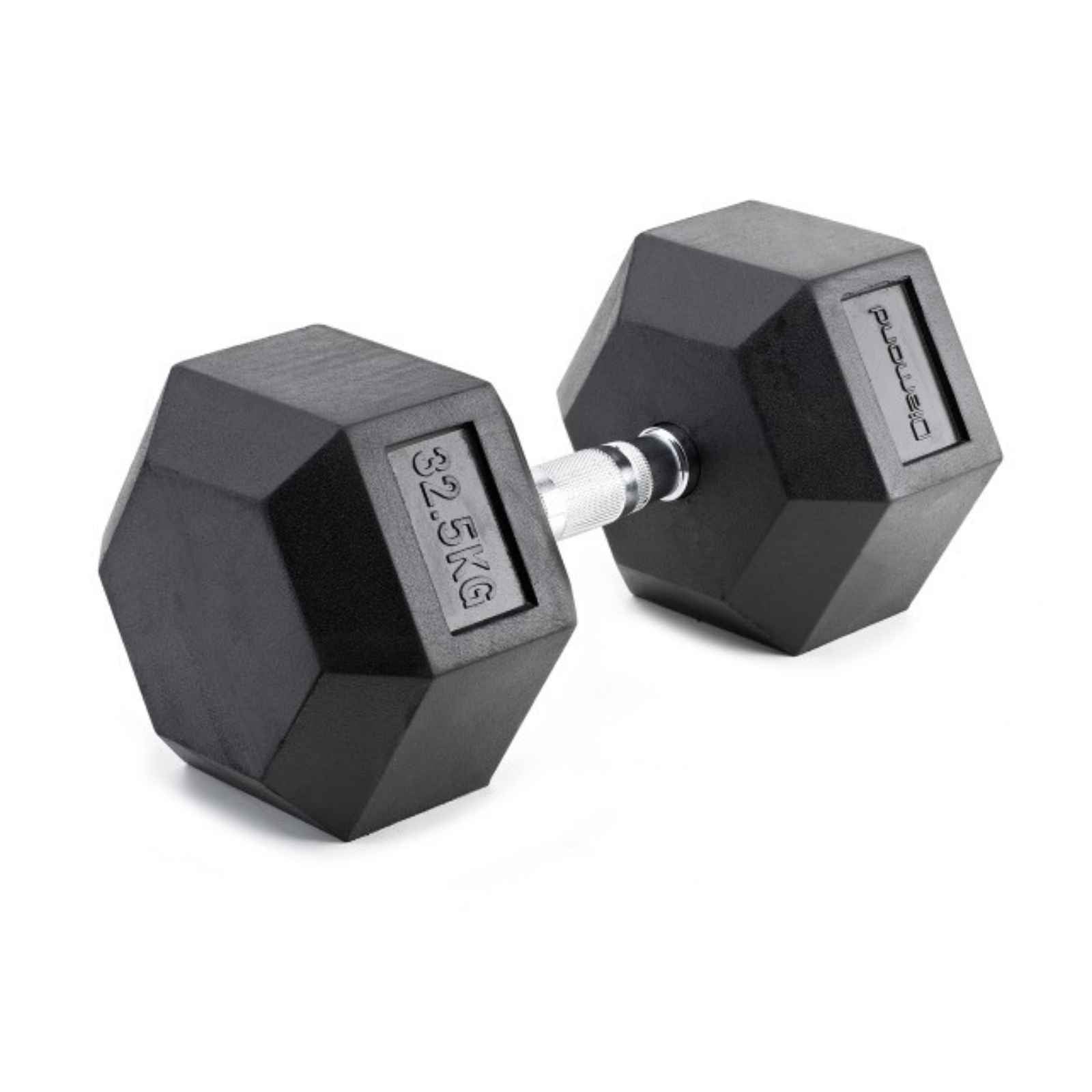 Manubrio Gommato Esagonale 32,5 kg - Impugnatura Cromata