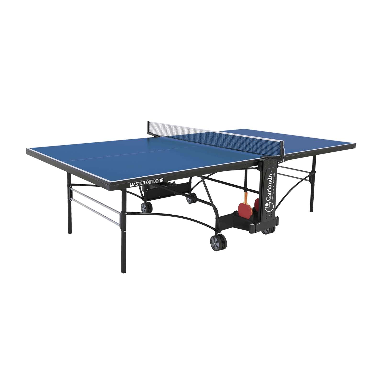 Master Outdoor - Tavolo Ping Pong Pieghevole con Sistema Ergonomico ECS - Struttura con Doppie Barre