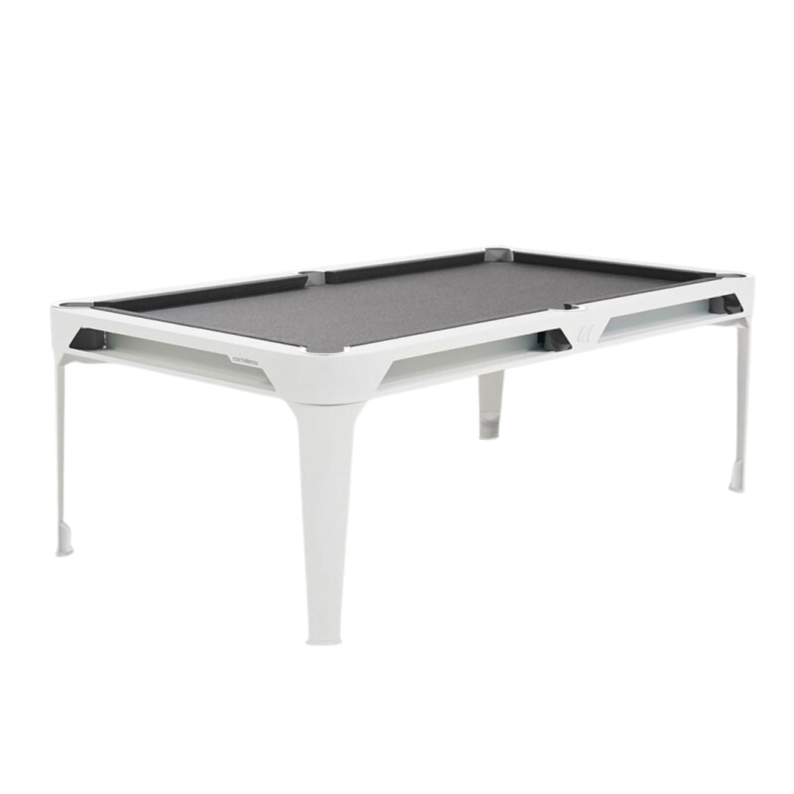 Tavolo da Biliardo Hyphen, Uso Esterno, Conversione Tavolo da Pranzo, Bianco/Grigio Chiaro