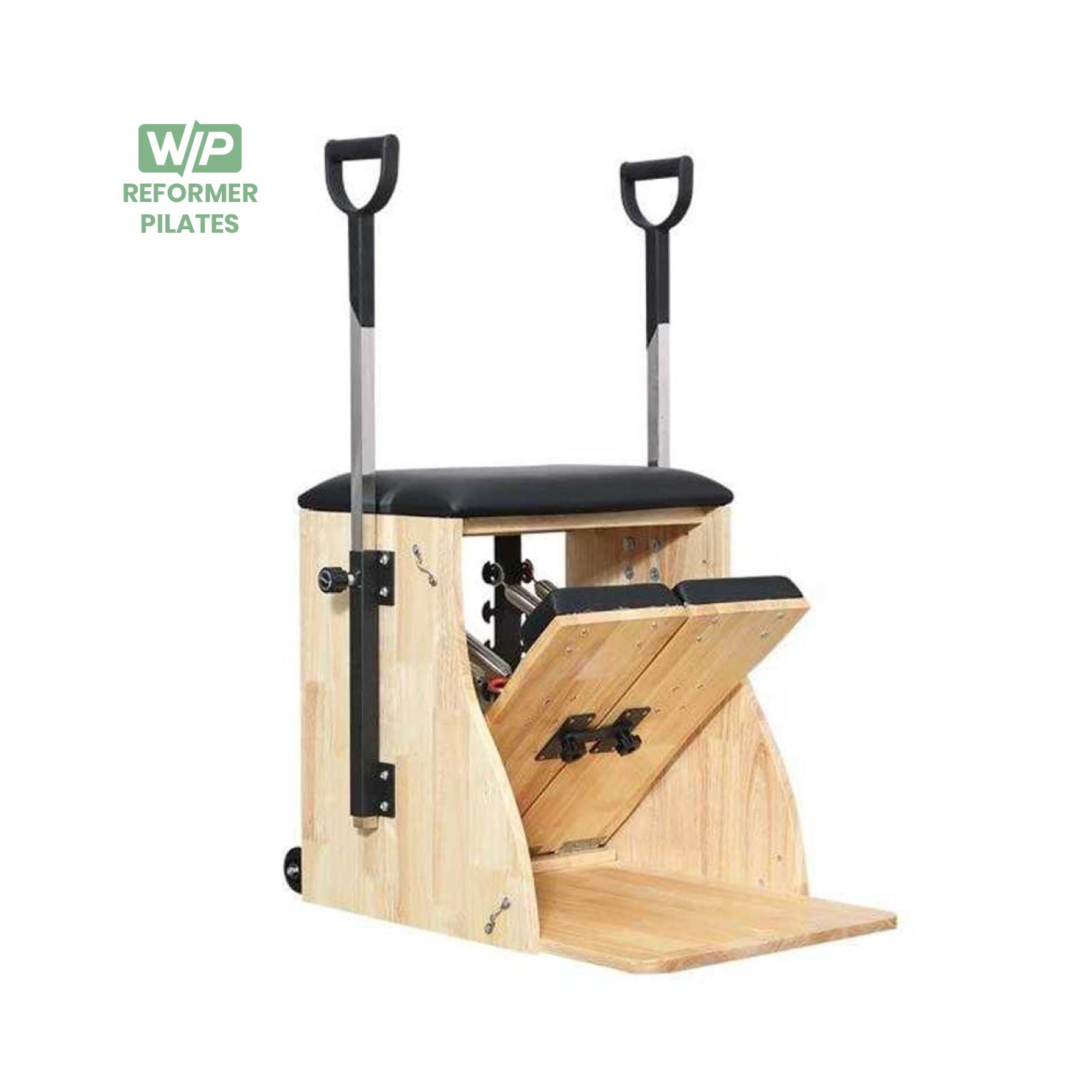 Pilates Chair in Legno di Quercia con Maniglie Regolabili